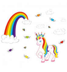 Наклейка детская "Unicorn" купить в интернет магазине подарков ПраздникШоп