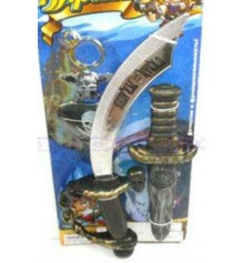 Пиратский набор (сабля, нож, повязка на глаз, серьга) купить в интернет магазине подарков ПраздникШоп