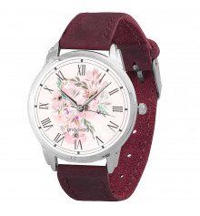 Наручные часы "Зефирная нежность марсала" купить в интернет магазине подарков ПраздникШоп