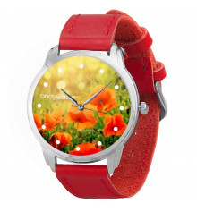 Наручные часы "Маки" купить в интернет магазине подарков ПраздникШоп