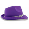 Шляпа "Твист" с паетками, фиолетовая