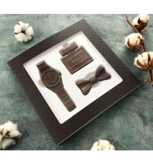 Шоколадний набір "Для стильного чоловіка" купить в интернет магазине подарков ПраздникШоп
