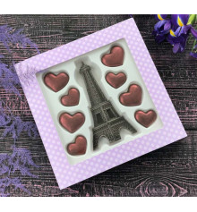 Шоколадний набір "Париж з любов'ю" купить в интернет магазине подарков ПраздникШоп