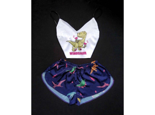 Шёлковая пижама "Winozaur" купить в интернет магазине подарков ПраздникШоп