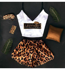Шёлковая пижама " Leopard" купить в интернет магазине подарков ПраздникШоп