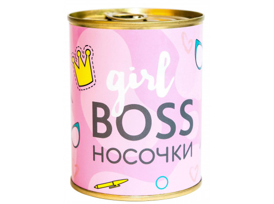 Консерва-носок «Girl boss» купить в интернет магазине подарков ПраздникШоп
