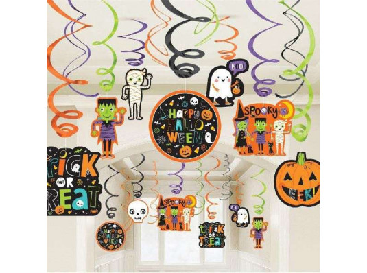 Набор спиралей "Друзья Хеллоуин" купить в интернет магазине подарков ПраздникШоп