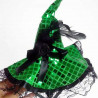Шляпка Ведьмы на обруче (зелёная)