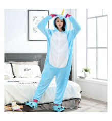 Пижама-кигуруми "Единорог голубой" (Размер L) купить в интернет магазине подарков ПраздникШоп