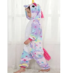 Детская пижама-кигуруми "Единорог и звезды", 140 см. купить в интернет магазине подарков ПраздникШоп
