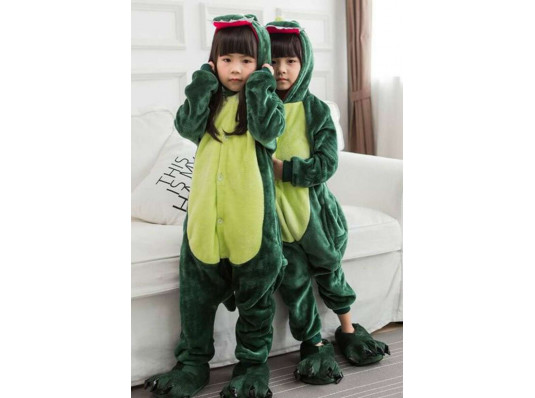 Детская пижама-кигуруми ""Динозавр", 100 см купить в интернет магазине подарков ПраздникШоп