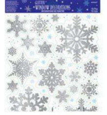 Наклейка на окно снежинки купить в интернет магазине подарков ПраздникШоп