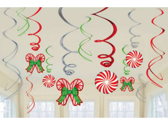 Набор спиралей "Новогодние леденцы" купить в интернет магазине подарков ПраздникШоп