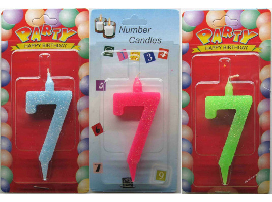 Свічки "Цифри 0-9", 5 кольорів купить в интернет магазине подарков ПраздникШоп