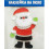 Наклейка гелевая на окно "Санта-Клауса" купить в интернет магазине подарков ПраздникШоп