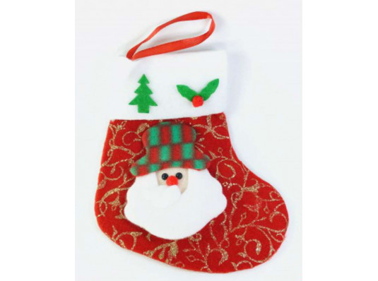 Носок для подарунків "Санта Клаус" купить в интернет магазине подарков ПраздникШоп