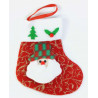 Носок для подарков "Санта Клаус" (мини)