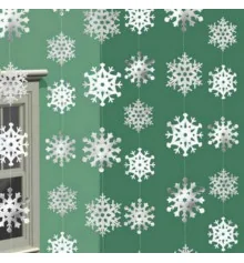 Гирлянда "Снежинки", вертикальная купить в интернет магазине подарков ПраздникШоп