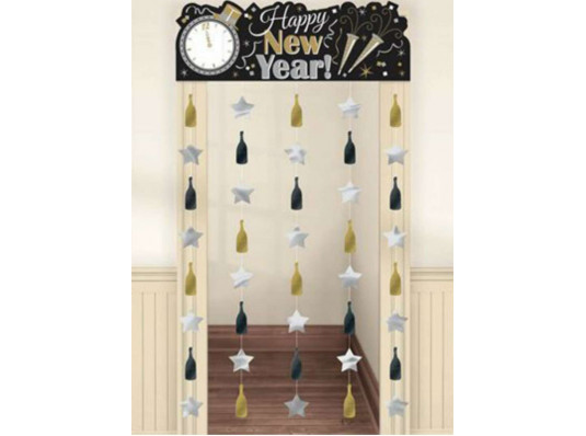 Прикраса на двері "Happy New Year" купить в интернет магазине подарков ПраздникШоп