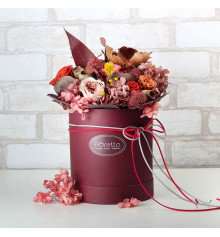 Букет з стабілізованих квітів "Захоплення", 20х25 см. купить в интернет магазине подарков ПраздникШоп