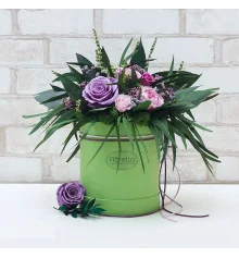 Букет з стабілізованих квітів "Лавандові мрії", 30х35 см. купить в интернет магазине подарков ПраздникШоп
