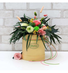 Букет з стабілізованих квітів "Квітучий сад", 20х25 см. купить в интернет магазине подарков ПраздникШоп