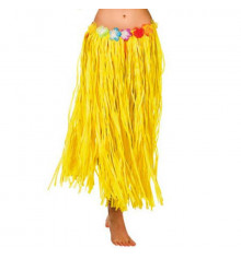 Гавайская юбка, желтая (75 см.) купить в интернет магазине подарков ПраздникШоп