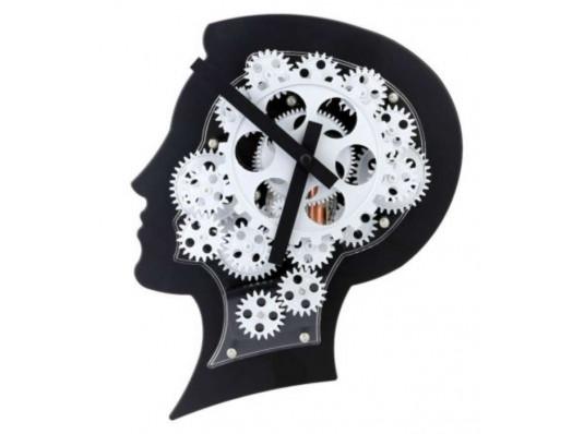 Годинники Gear clock "Голова" купить в интернет магазине подарков ПраздникШоп