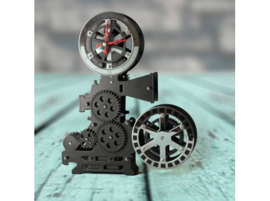 Часы Gear clock "Кинопроектор" купить в интернет магазине подарков ПраздникШоп