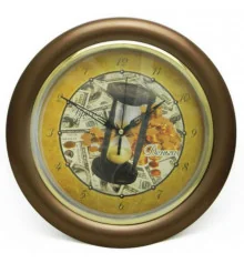 Часы "Время-деньги", коричневые купить в интернет магазине подарков ПраздникШоп