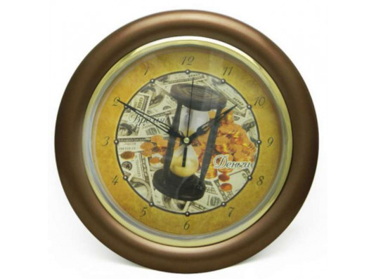 Часы "Время-деньги", коричневые купить в интернет магазине подарков ПраздникШоп
