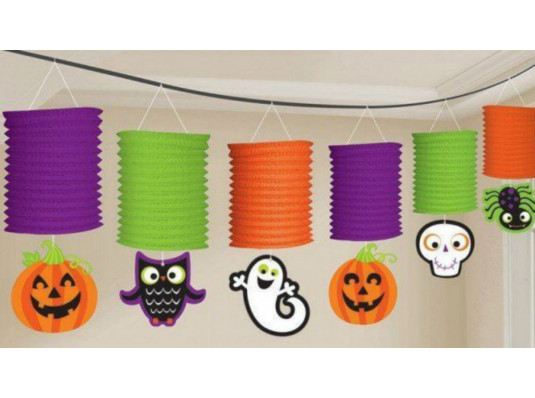 Гирлянда фонарики "Happy halloween" купить в интернет магазине подарков ПраздникШоп