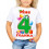 Футболка з принтом дитяча "Мені 4 рочки" купить в интернет магазине подарков ПраздникШоп