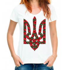 Футболка с принтом женская "Герб Украины 2" купить в интернет магазине подарков ПраздникШоп