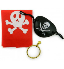 Набір Пірата (Бондан, сережка, пов'язка на око) купить в интернет магазине подарков ПраздникШоп