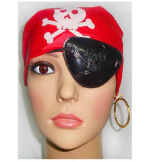  Набор Пирата (бондана, серьга, повязка на глаз) купить в интернет магазине подарков ПраздникШоп