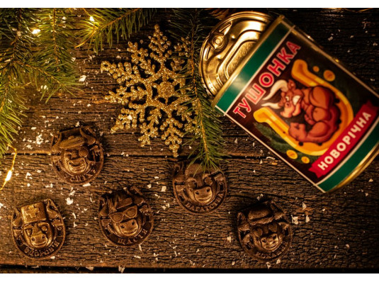 Шоколадный набор "Новогодняя тушенка купить в интернет магазине подарков ПраздникШоп