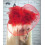 Шляпка с бутоньеркой и вуалью (красная) купить в интернет магазине подарков ПраздникШоп