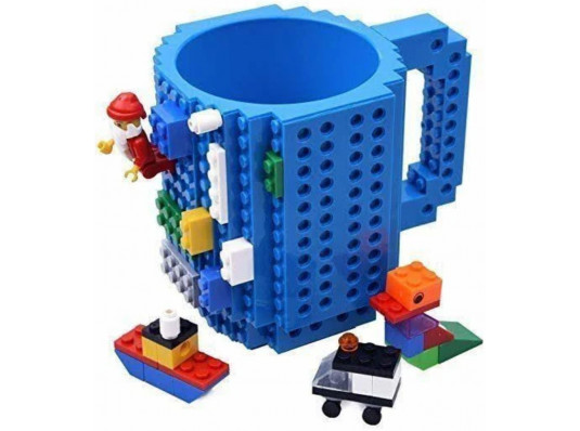 Кружка LEGO конструктор (синя) купить в интернет магазине подарков ПраздникШоп