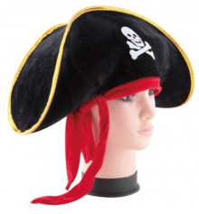 Шляпа Пирата с красной повязкой купить в интернет магазине подарков ПраздникШоп
