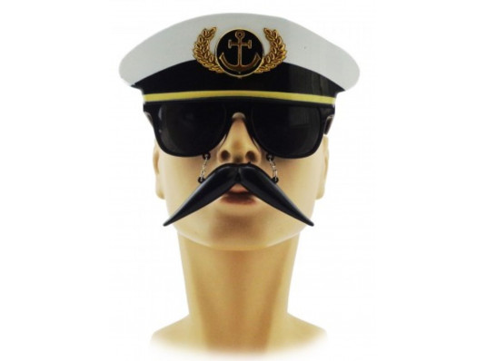 Окуляри з вусами "Капітан" купить в интернет магазине подарков ПраздникШоп