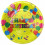 Паперові тарілки діам.23см "Кульки" (уп. 10шт) купить в интернет магазине подарков ПраздникШоп
