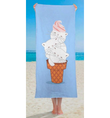 Полотенце "Милое мороженое" купить в интернет магазине подарков ПраздникШоп