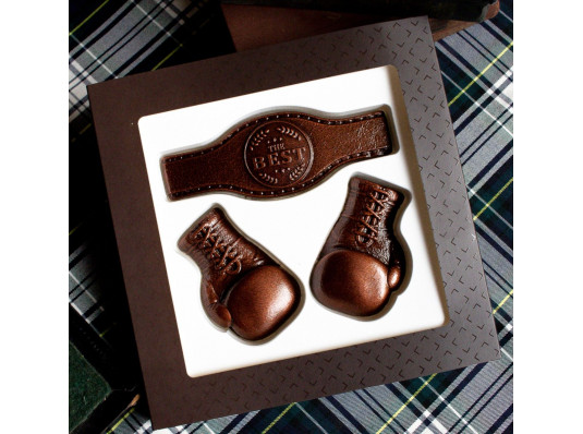 Шоколадний набір "Боксерські рукавички" купить в интернет магазине подарков ПраздникШоп