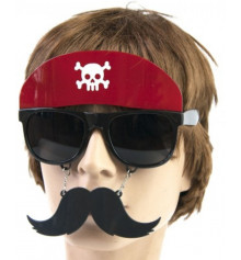 Очки с усами "Пират в бандане" купить в интернет магазине подарков ПраздникШоп