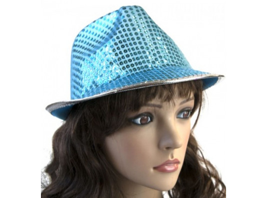 Шляпа Диско Твист (голубая) купить в интернет магазине подарков ПраздникШоп