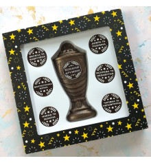 Шоколадный набор "Кубок с номинациями лучшей жене" купить в интернет магазине подарков ПраздникШоп