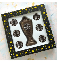 Шоколадний набір "Кубок з номінаціями чоловікові The Best" купить в интернет магазине подарков ПраздникШоп