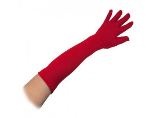 Перчатки эластан длинные (красные) купить в интернет магазине подарков ПраздникШоп