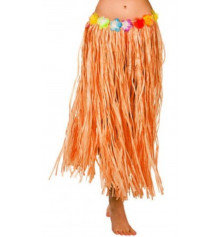 Гавайская юбка, оранжевая (75 см.) купить в интернет магазине подарков ПраздникШоп